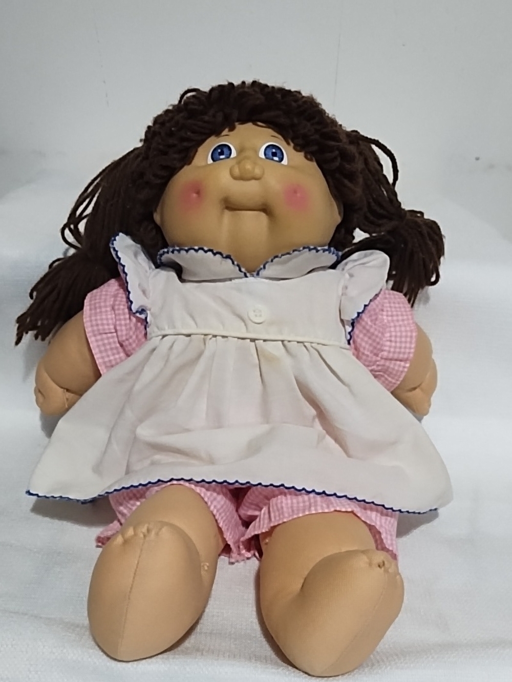 Vintage Cabbage Patch Kids 1978-1982Classic Soft Cloth Girl Doll in Pink Dress